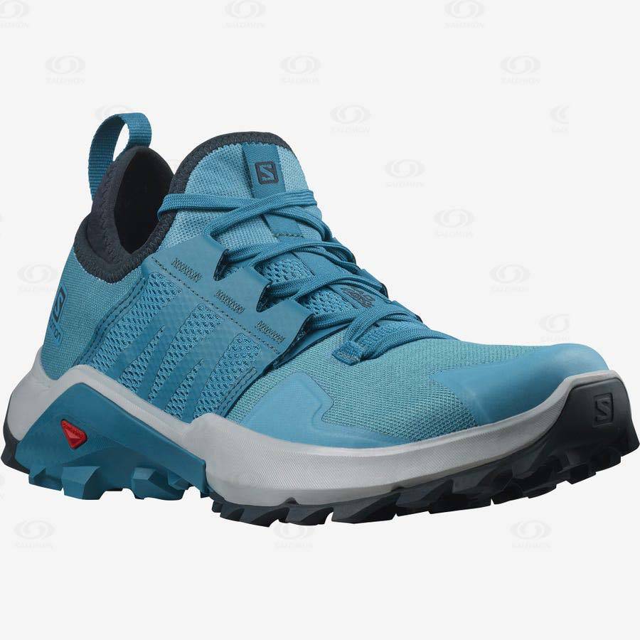 Tenis Trail Running Salomon MADCROSS Hombre Azules | MX-N1253