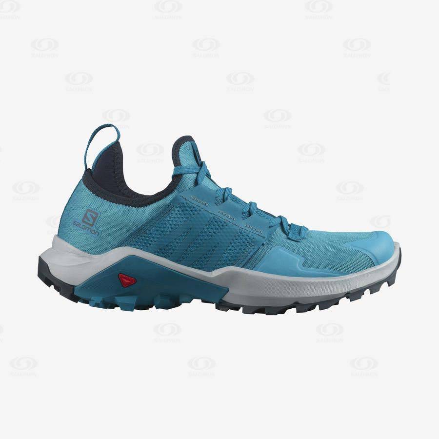 Tenis Trail Running Salomon MADCROSS Hombre Azules | MX-N1253