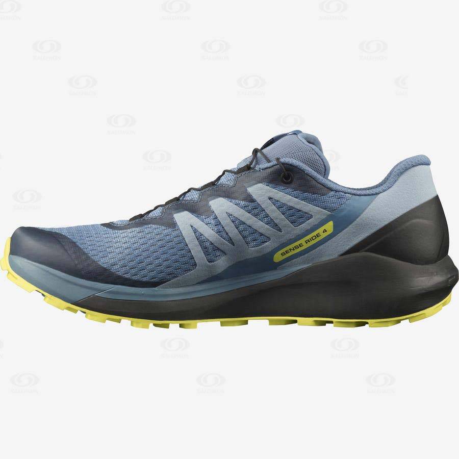 Tenis Trail Running Salomon SENSE RIDE 4 Hombre Grises | MX-O1523