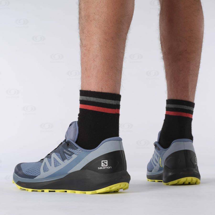 Tenis Trail Running Salomon SENSE RIDE 4 Hombre Grises | MX-O1523