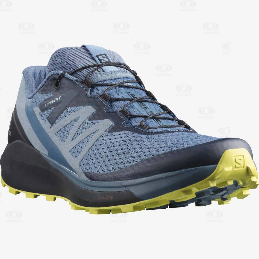 Tenis Trail Running Salomon SENSE RIDE 4 Hombre Grises | MX-O1523