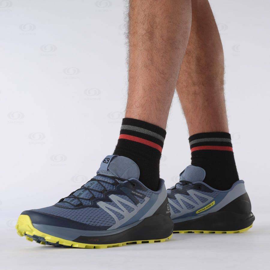 Tenis Trail Running Salomon SENSE RIDE 4 Hombre Grises | MX-O1523