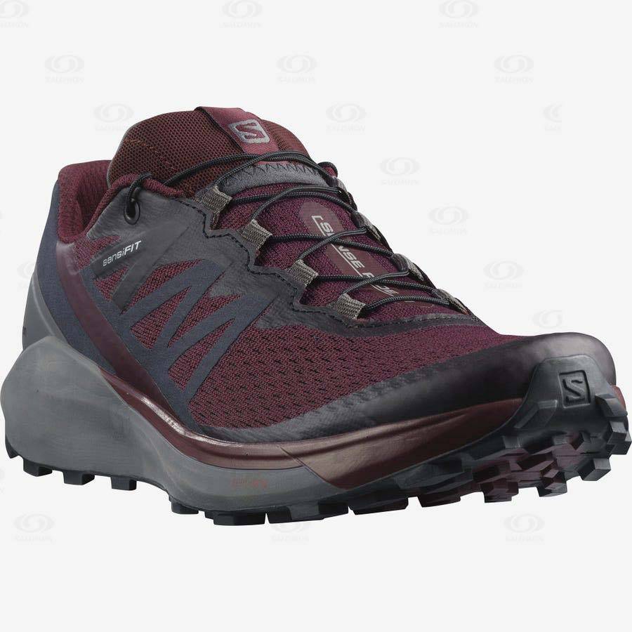 Tenis Trail Running Salomon SENSE RIDE 4 Mujer Morados | MX-S1142