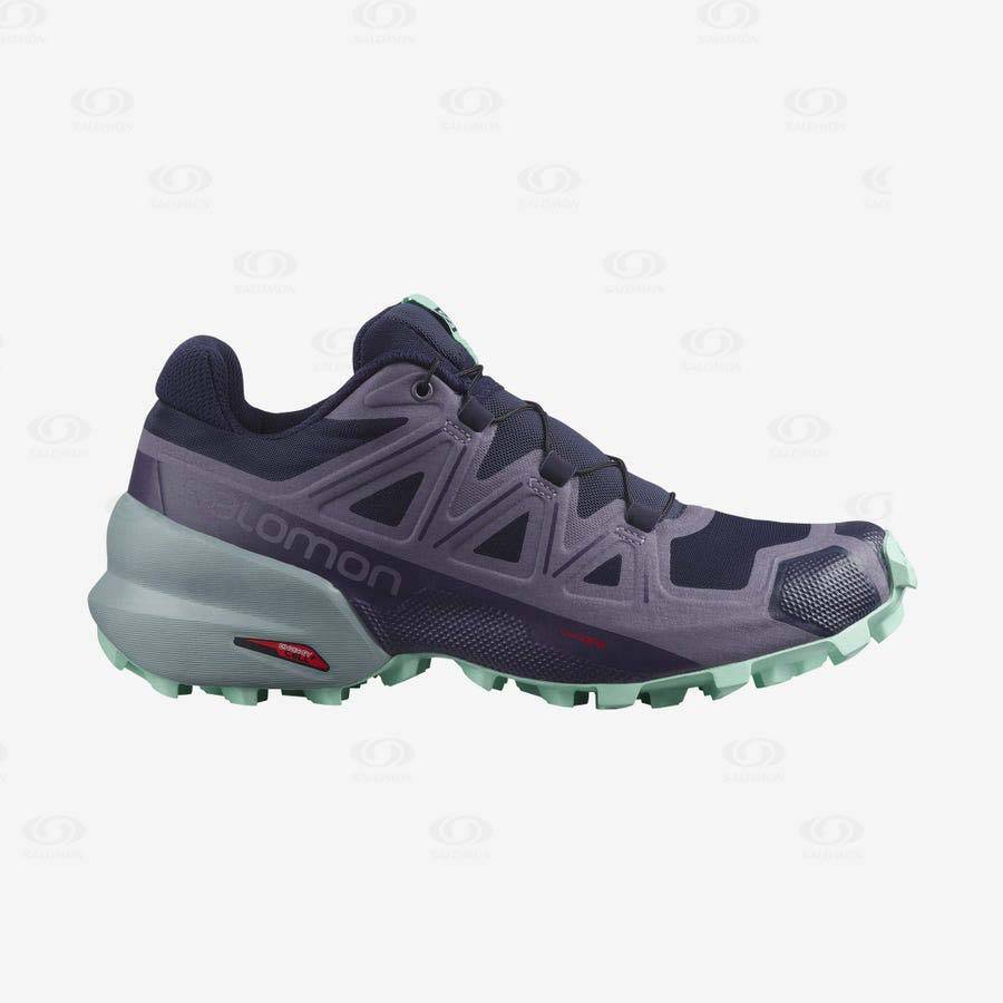 Tenis Trail Running Salomon SPEEDCROSS 5 Mujer Morados | MX-O1287