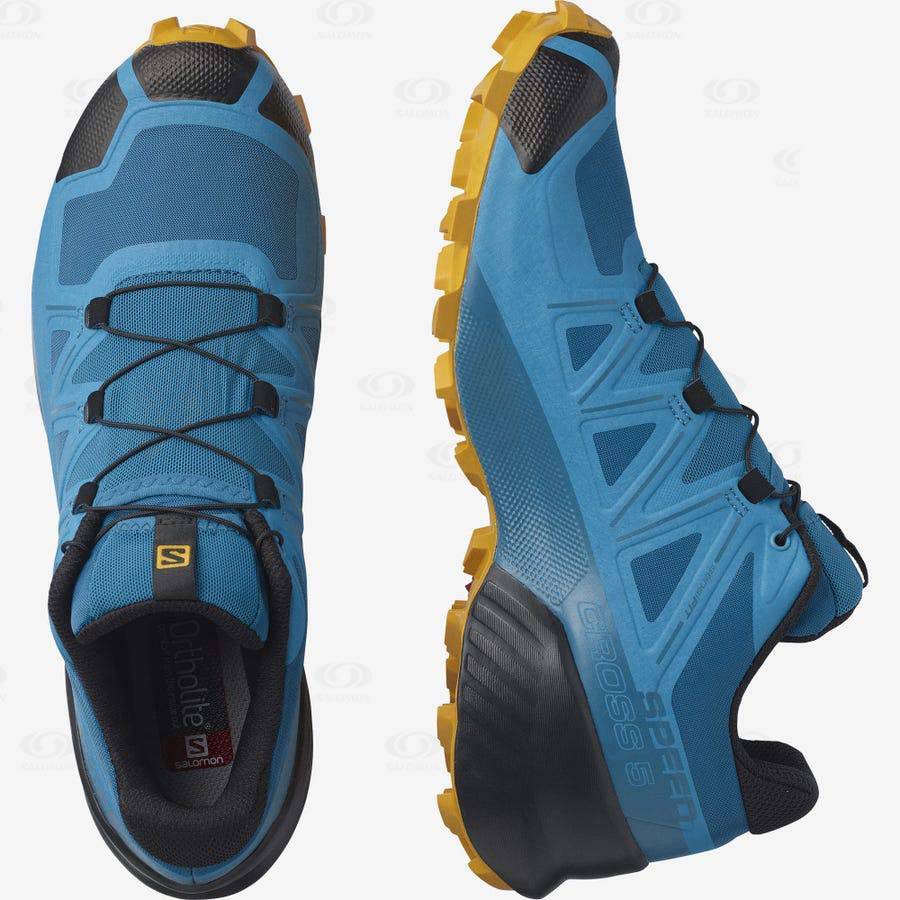 Tenis Trail Running Salomon SPEEDCROSS 5 Hombre Azules | MX-W3580