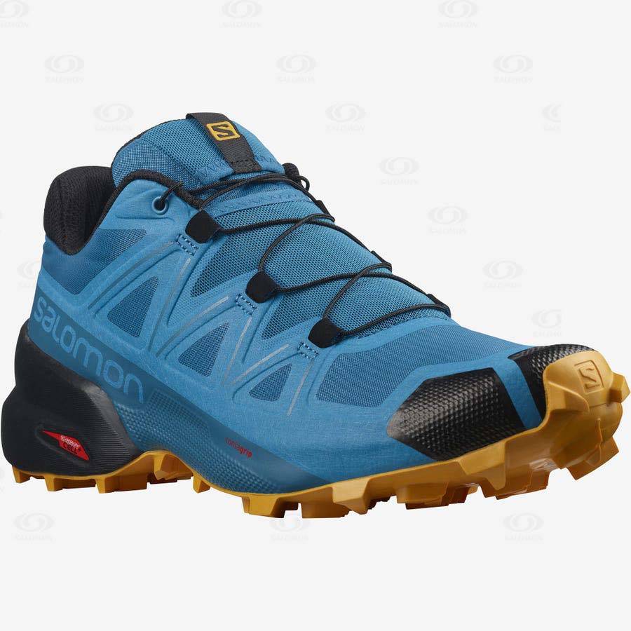 Tenis Trail Running Salomon SPEEDCROSS 5 Hombre Azules | MX-W3580