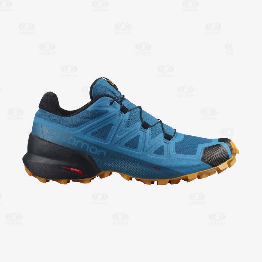 Tenis Trail Running Salomon SPEEDCROSS 5 Hombre Azules | MX-W3580