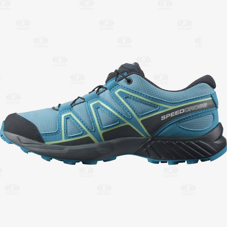 Tenis Trail Running Salomon SPEEDCROSS Niños Azules | MX-A1633