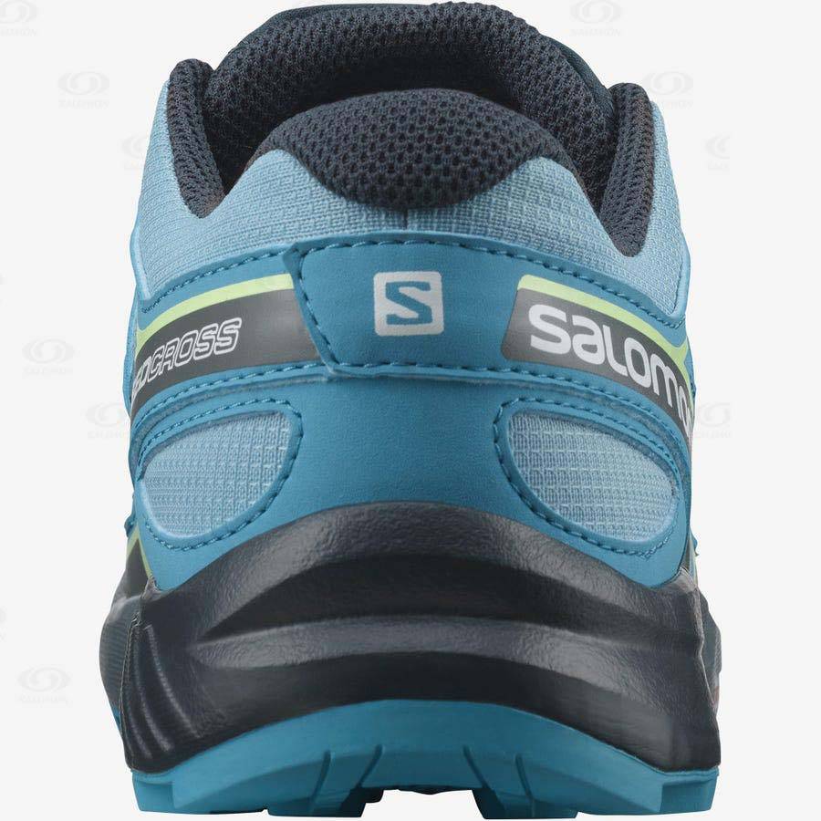 Tenis Trail Running Salomon SPEEDCROSS Niños Azules | MX-A1633