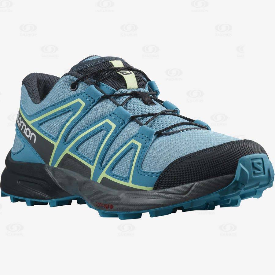 Tenis Trail Running Salomon SPEEDCROSS Niños Azules | MX-A1633