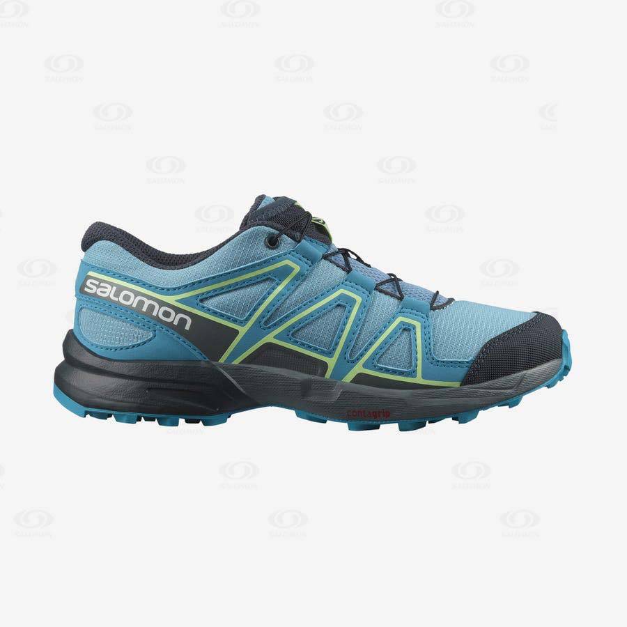 Tenis Trail Running Salomon SPEEDCROSS Niños Azules | MX-A1633