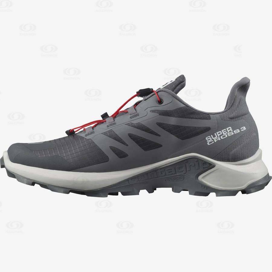 Tenis Trail Running Salomon SUPERCROSS 3 Hombre Grises | MX-A1570