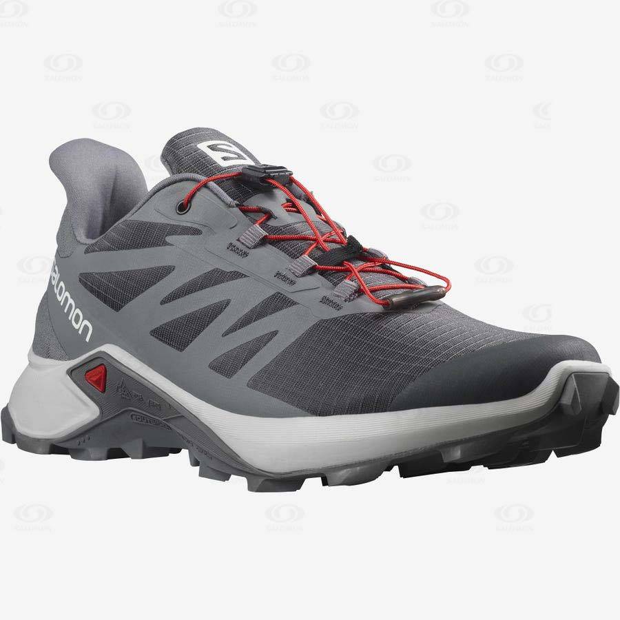 Tenis Trail Running Salomon SUPERCROSS 3 Hombre Grises | MX-A1570