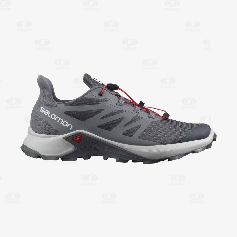 Tenis Trail Running Salomon SUPERCROSS 3 Hombre Grises | MX-A1570