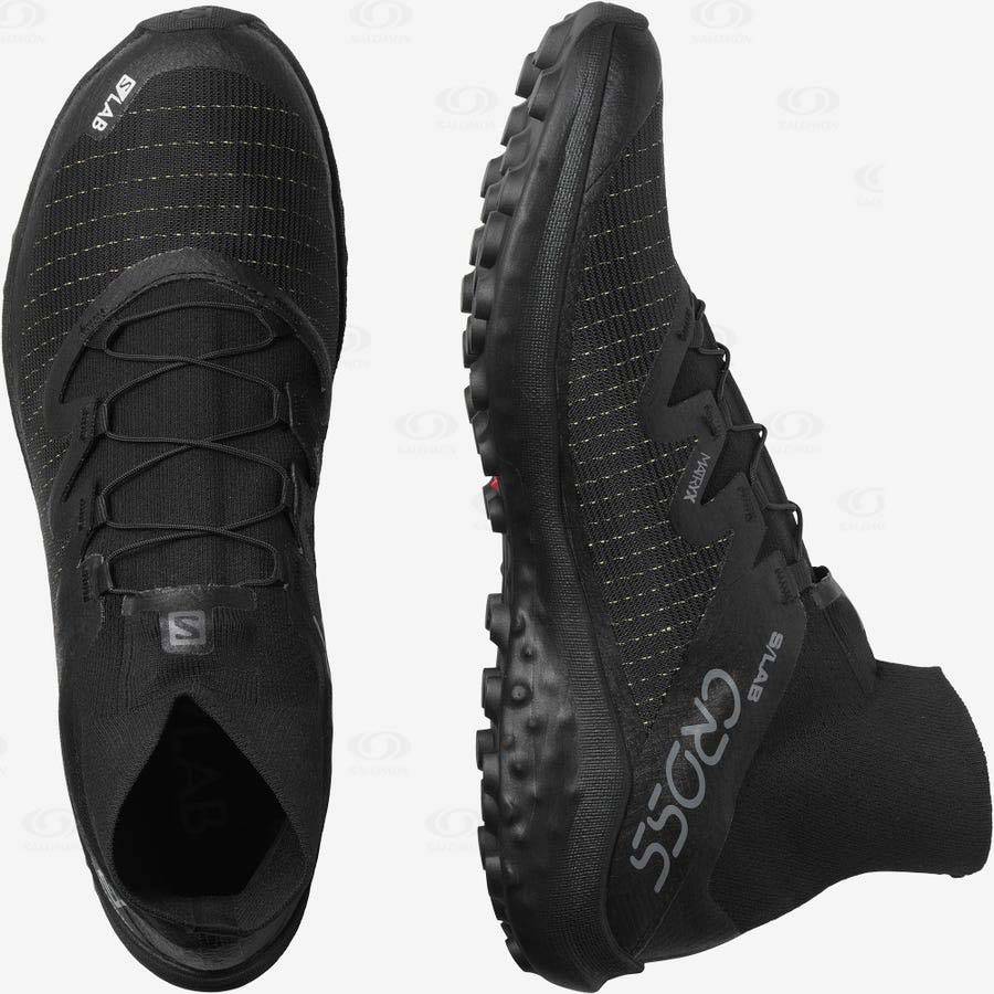 Tenis Trail Running Salomon S/LAB CROSS Hombre Negros | MX-W1750