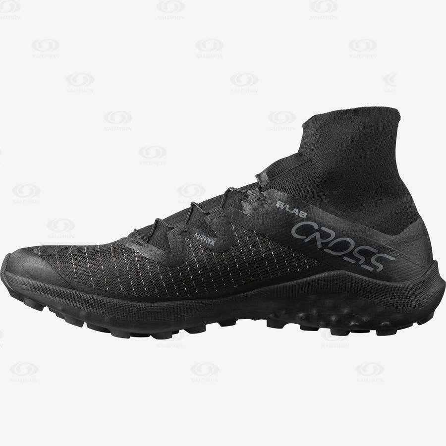 Tenis Trail Running Salomon S/LAB CROSS Hombre Negros | MX-W1750