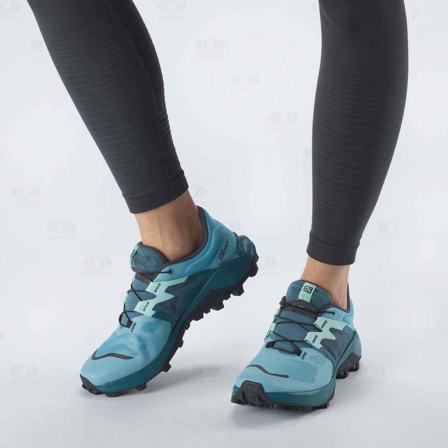 Tenis Trail Running Salomon WILDCROSS 2 Mujer Azules | MX-M2224