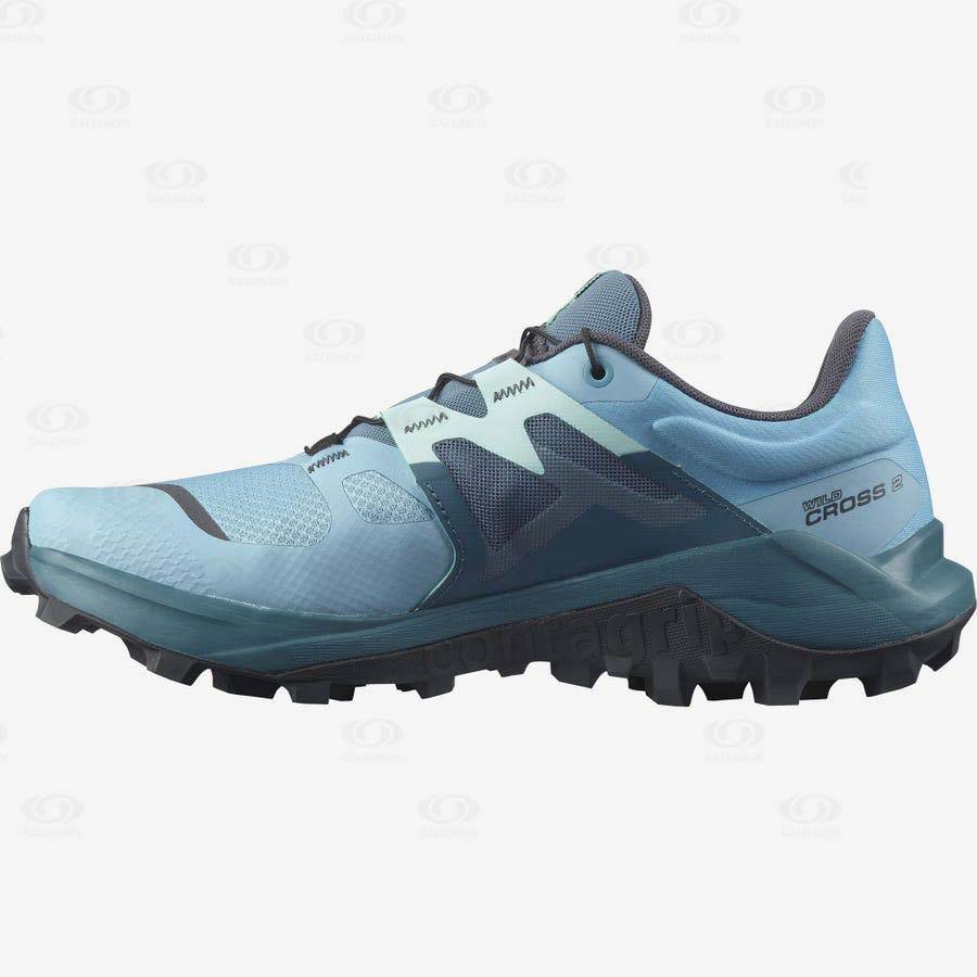 Tenis Trail Running Salomon WILDCROSS 2 Mujer Azules | MX-M2224