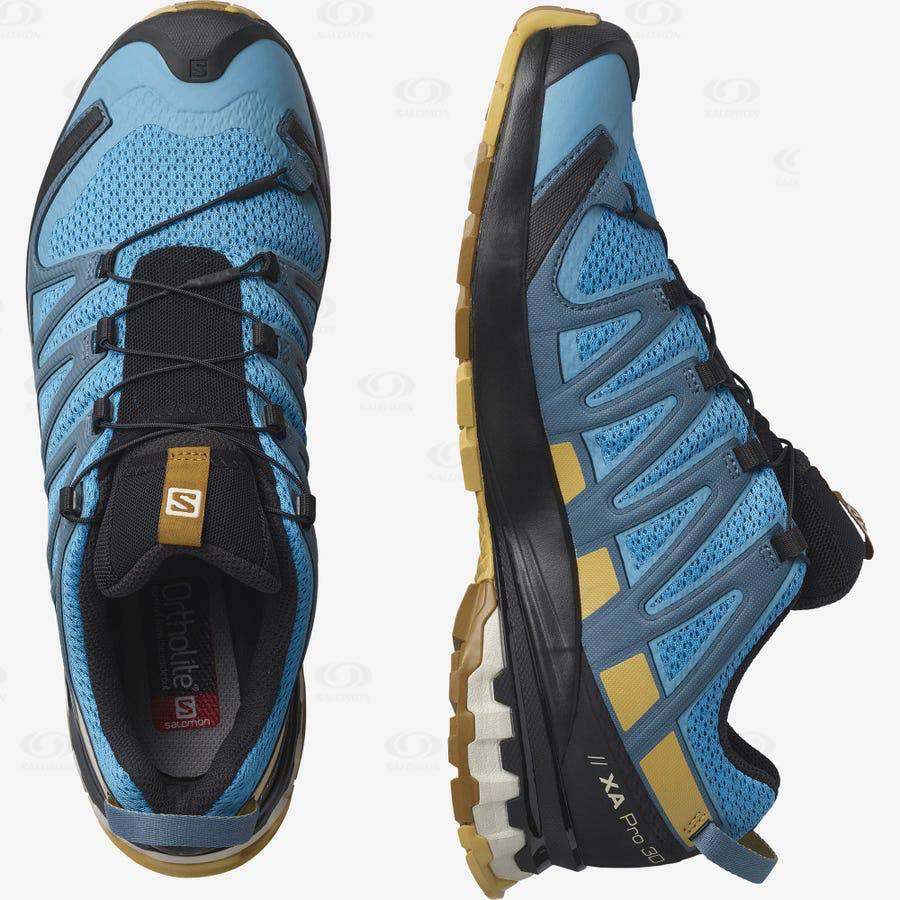 Tenis Trail Running Salomon XA PRO 3D v8 Hombre Azules | MX-O1574