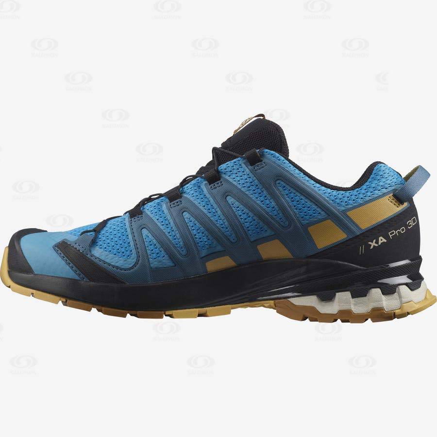 Tenis Trail Running Salomon XA PRO 3D v8 Hombre Azules | MX-O1574