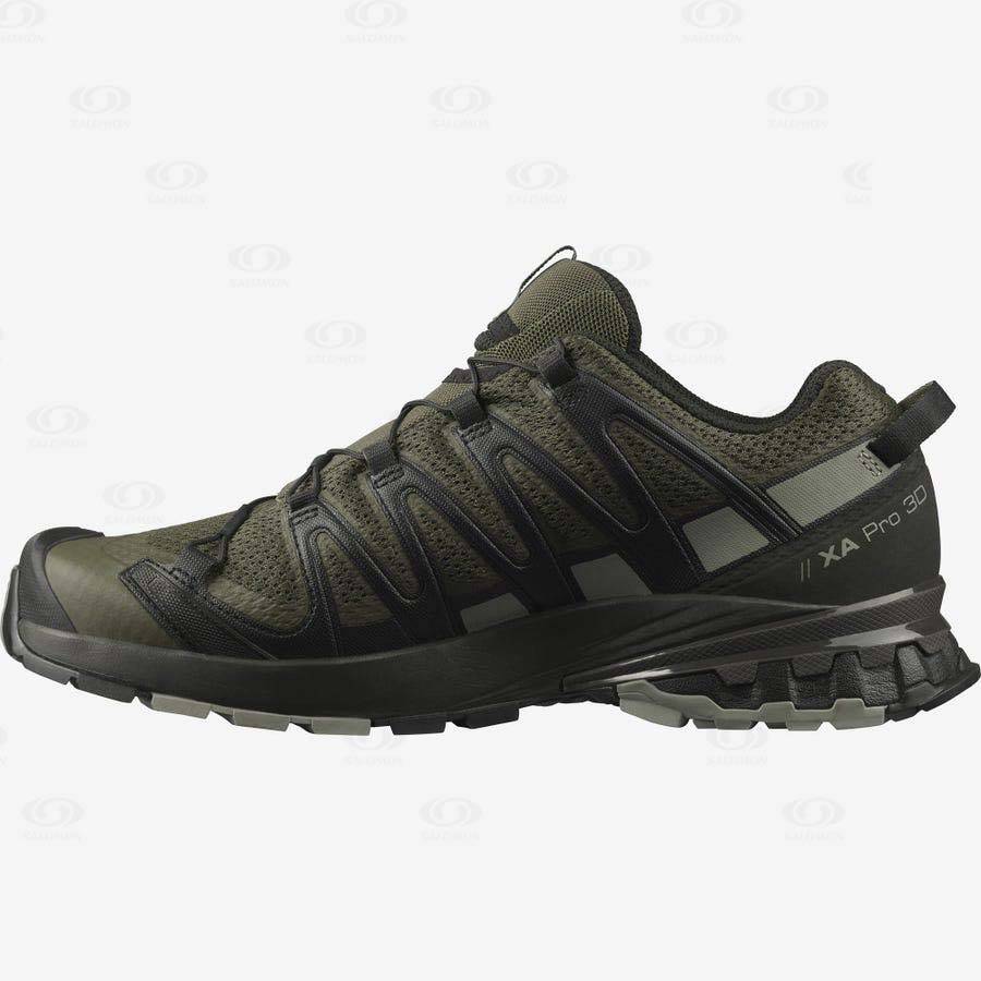 Tenis Trail Running Salomon XA PRO 3D v8 Hombre Verde Oliva | MX-S1331