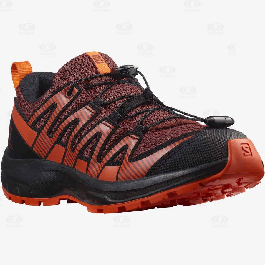 Tenis Trail Running Salomon XA PRO V8 Niños Naranjas | MX-M1111