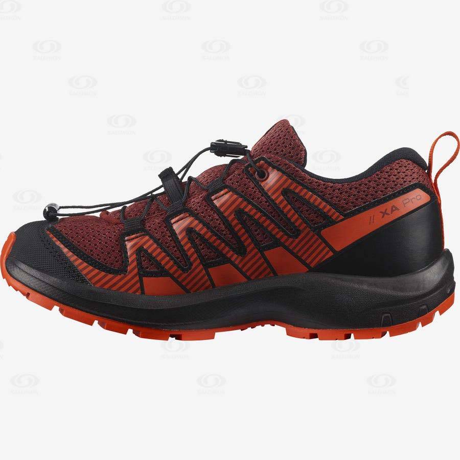 Tenis Trail Running Salomon XA PRO V8 Niños Naranjas | MX-M1111