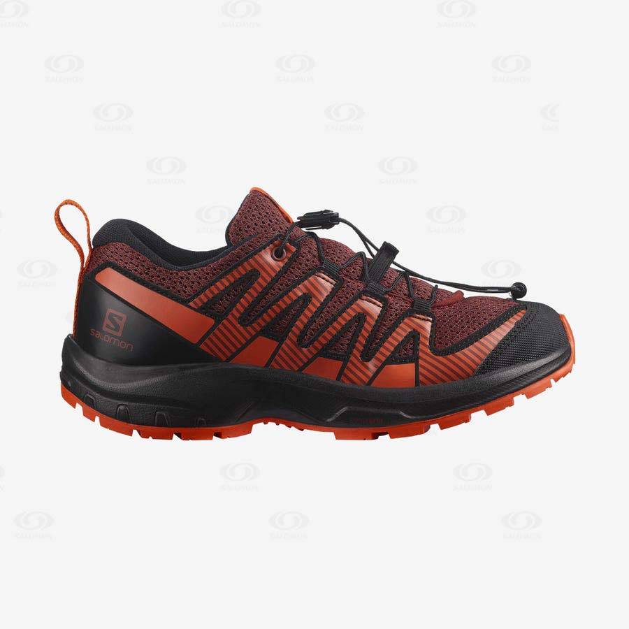 Tenis Trail Running Salomon XA PRO V8 Niños Naranjas | MX-M1111