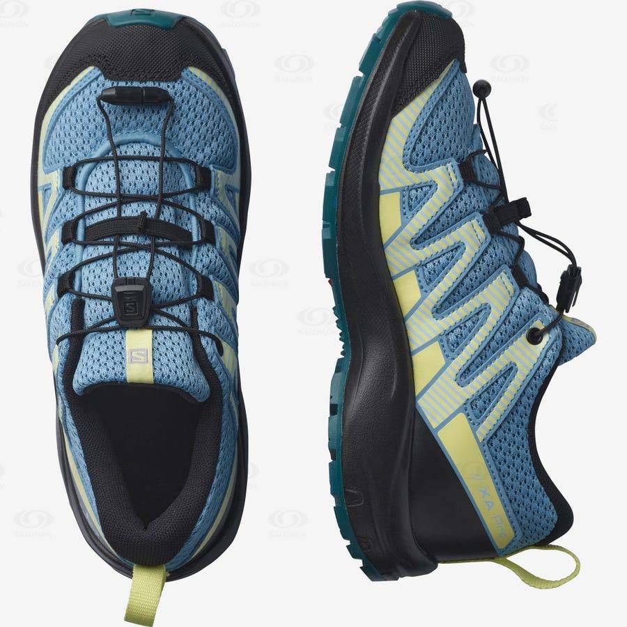 Tenis Trail Running Salomon XA PRO V8 Niños Azules | MX-S1170