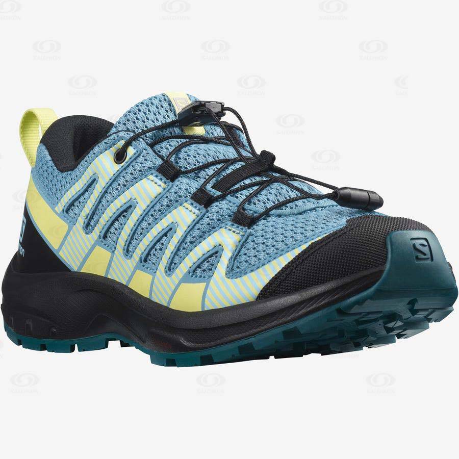 Tenis Trail Running Salomon XA PRO V8 Niños Azules | MX-S1170