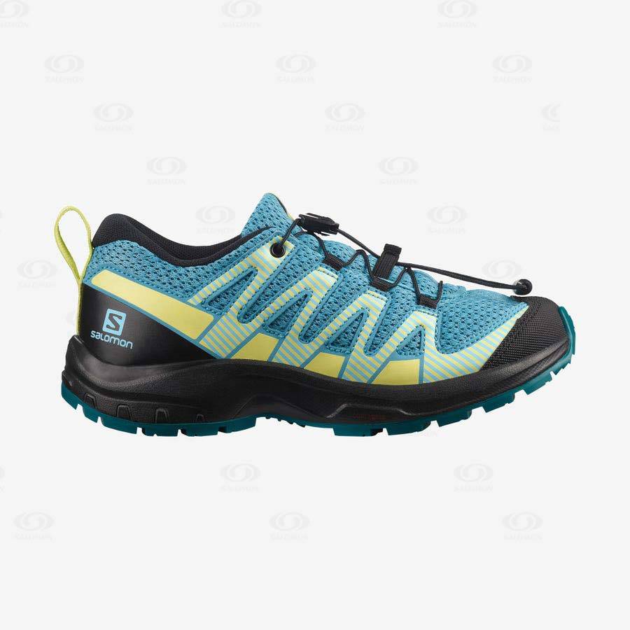 Tenis Trail Running Salomon XA PRO V8 Niños Azules | MX-S1170