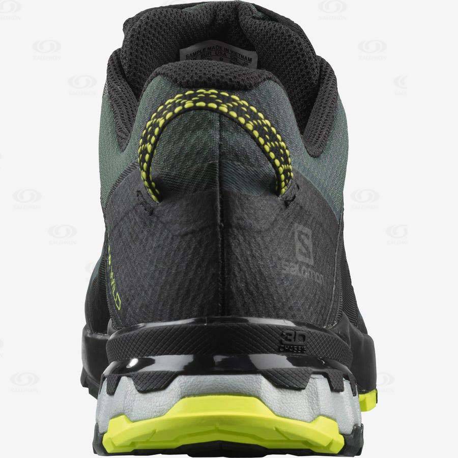 Tenis Trail Running Salomon XA WILD GORE-TEX Hombre Negros Verde Oliva | MX-M2091