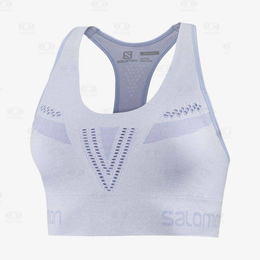 Tops Deportivos Salomon ESSENTIAL MOVE ON SEAMLESS Mujer Morados | MX-L1221