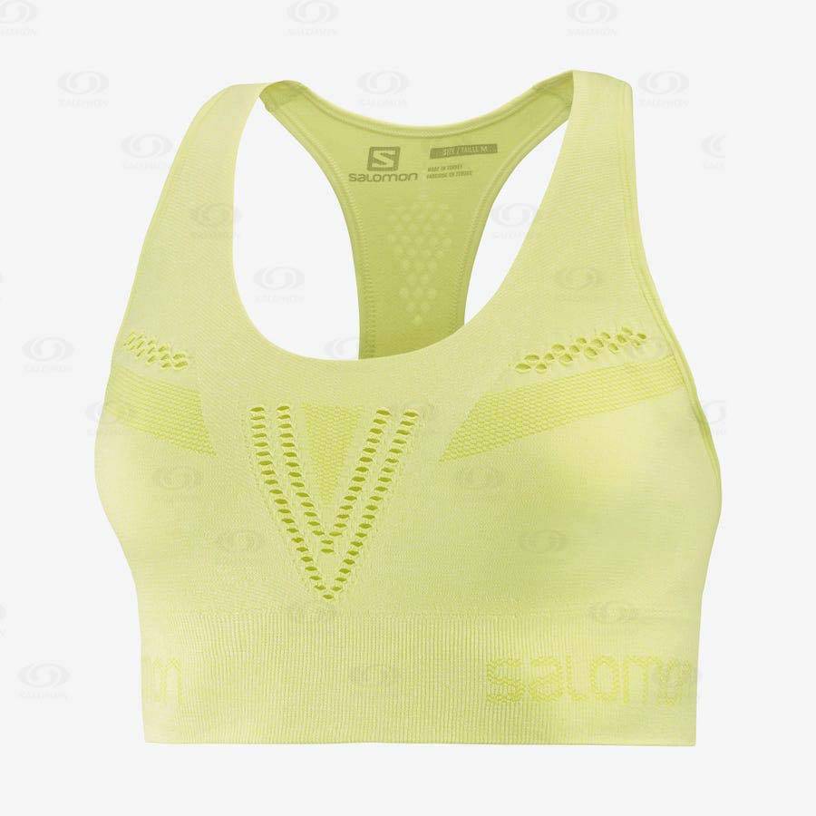 Tops Deportivos Salomon ESSENTIAL MOVE ON SEAMLESS Mujer Verdes | MX-S2563