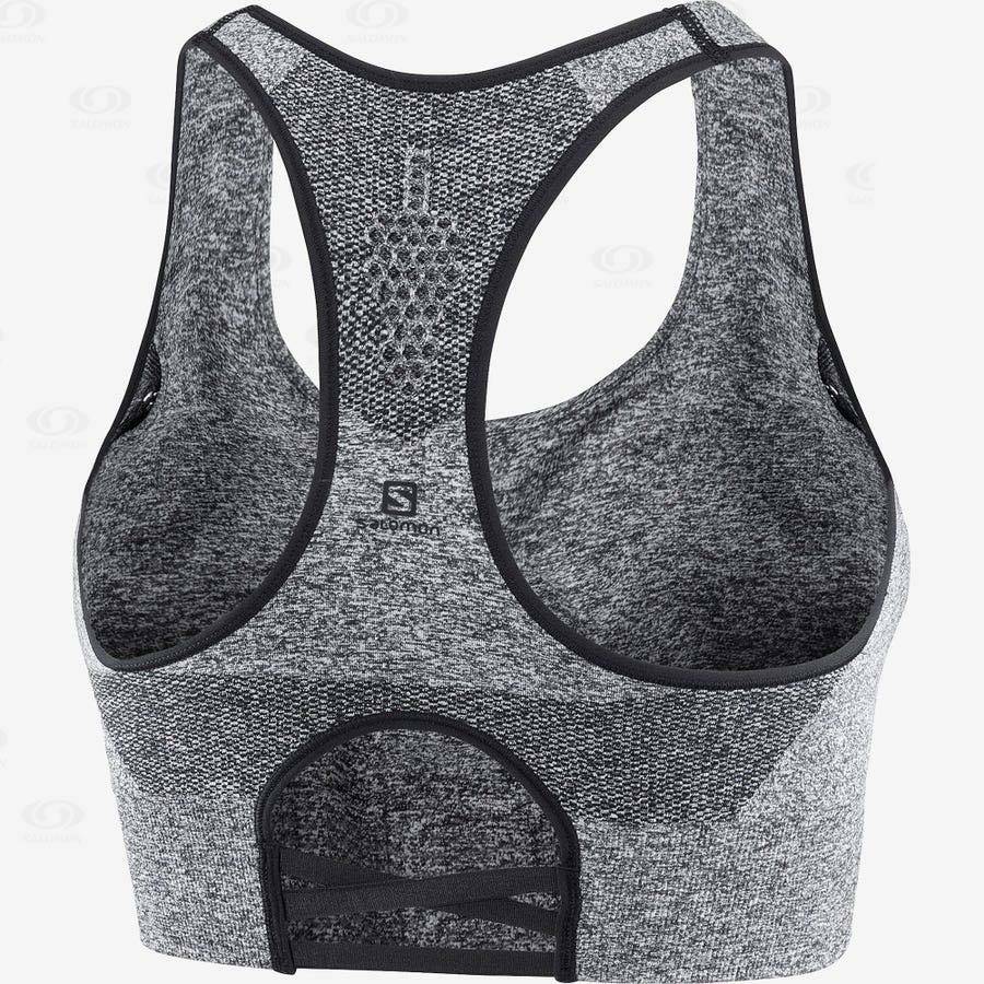 Tops Deportivos Salomon ESSENTIAL MOVE ON SEAMLESS Mujer Grises | MX-W3380