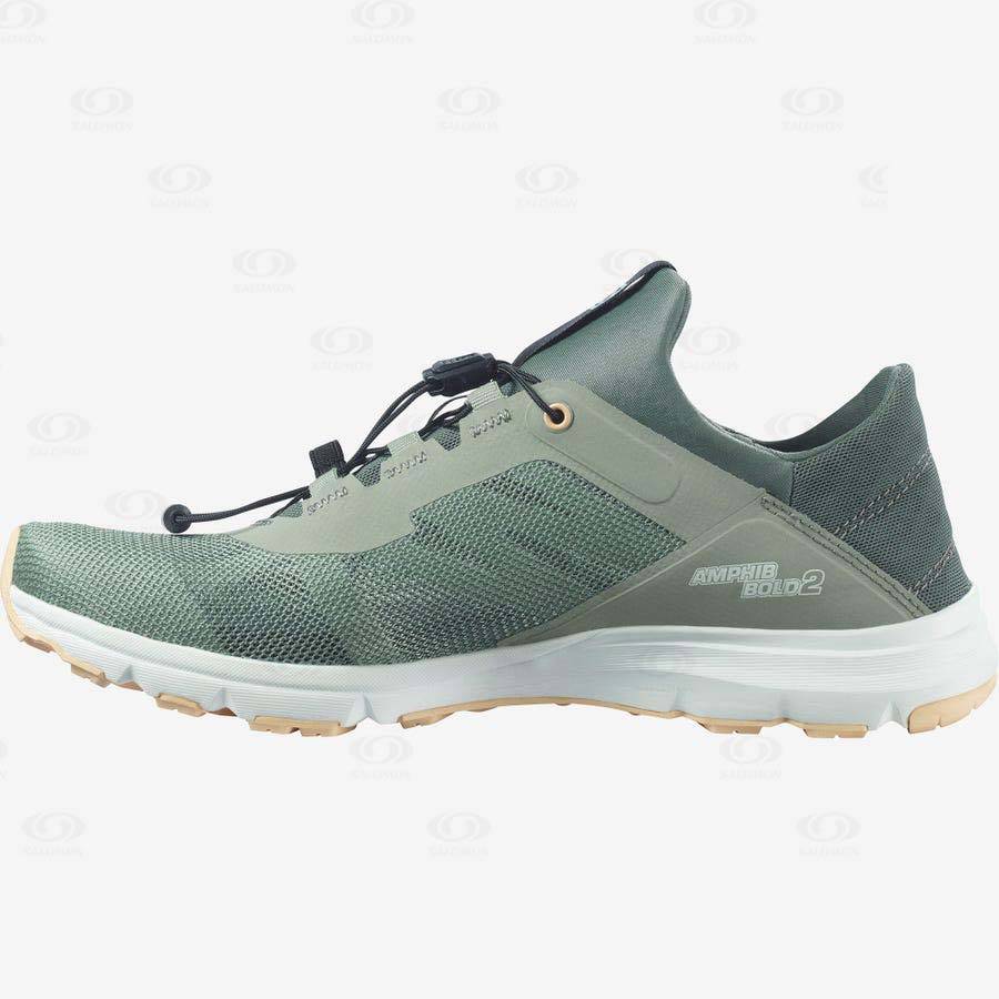 Zapatos de Agua Salomon AMPHIB BOLD 2 Mujer Verde Oliva | MX-S2213