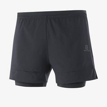 Bermudas Salomon CROSS 2IN1 Hombre Negros | MX-O1719