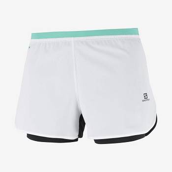 Bermudas Salomon CROSS 2IN1 Mujer Blancos | MX-S2339