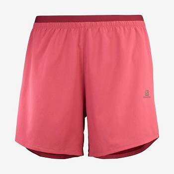 Bermudas Salomon CROSS 5'' Mujer Rojos | MX-M1958