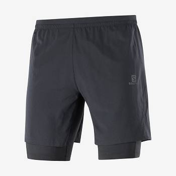 Bermudas Salomon CROSS TWINSKIN Hombre Negros | MX-L2488