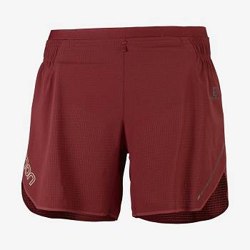 Bermudas Salomon SENSE AERO 5'' Mujer Rojos | MX-S1499