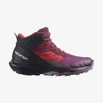 Botas Montaña Salomon OUTPULSE MID GORE-TEX Mujer Morados | MX-O1924