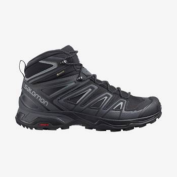 Botas Montaña Salomon X ULTRA 3 MID GORE-TEX Hombre Grises Negros | MX-O2169