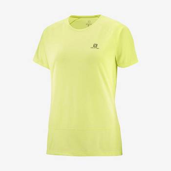 Camiseta Salomon CROSS RUN Mujer Ye | MX-N2261