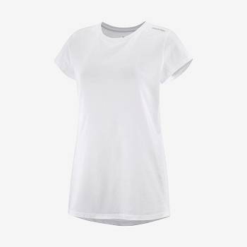 Camiseta Salomon OUTLIFE SCOOP HEM TEE W Mujer Blancos | MX-M1692