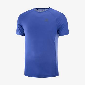 Camiseta Salomon PROMO CROSS REBEL Hombre Azules | MX-S2360