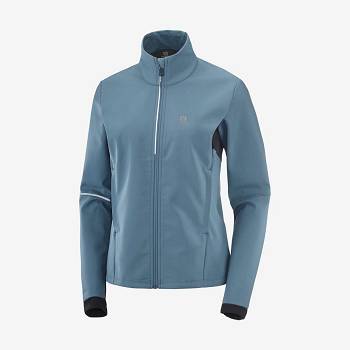 Chaqueta Softshell Salomon Chaquetas AGILE SOFTSHELL Mujer Azules | MX-S1156