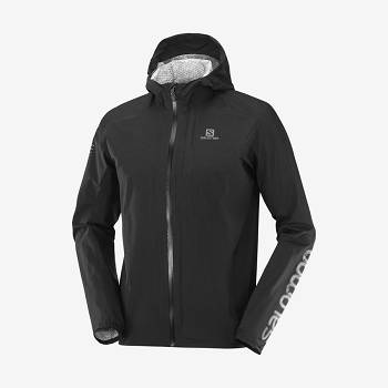 Chaqueta Softshell Salomon Chaquetas BONATTI 2.5L Hombre Blancos Negros | MX-A1024