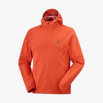 Chaqueta Softshell Salomon Chaquetas ESSENTIAL WATERPROOF 2.5L Hombre Naranjas | MX-A1619