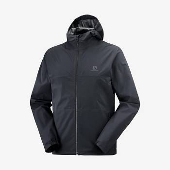 Chaqueta Softshell Salomon Chaquetas ESSENTIAL WATERPROOF 2.5L Hombre Negros | MX-O1035